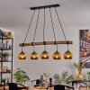 Ripoll Suspension, Boule lumineuse, Suspension Écru, Noir, 5 lumières