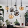 Gastor Suspension, Boule lumineuse, Suspension Ambre, Clair, Fumé, 8 lumières