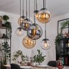 Gastor Suspension, Boule lumineuse, Suspension Ambre, Clair, Fumé, 8 lumières