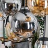 Gastor Suspension, Boule lumineuse, Suspension Ambre, Clair, Fumé, 8 lumières