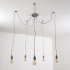 Suspension Tenna Gris, 5 lumières