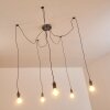 Suspension Tenna Gris, 5 lumières