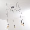 Suspension Tenna Gris, 5 lumières