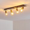 Plafonnier Lagunita Vieux laiton, 4 lumières