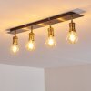 Plafonnier Lagunita Vieux laiton, 4 lumières