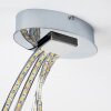Plafonnier Sepino LED Chrome, 1 lumière