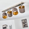Plafonnier Alsen Nickel mat, 4 lumières