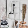 Chehalis Boule lumineuse, Applique murale Blanc, 3 lumières