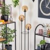Gastor Lampadaire 30 cm Bois clair, Noir, 3 lumières