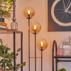 Gastor Lampadaire 30 cm Bois clair, Noir, 3 lumières