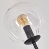 Gastor Lampadaire 30 cm Bois clair, Noir, 3 lumières