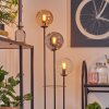 Gastor Lampadaire 30 cm Bois clair, Noir, 3 lumières
