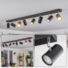 Gesteira Plafonnier, Spot de plafond Chrome, Noir, 8 lumières Gesteira Plafonnier, Spot de plafond Chrome, Noir, 8 lumières