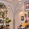 Nikkala Lampadaire Marbre, Noir, 3 lumières