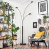 Nikkala Lampadaire Marbre, Noir, 3 lumières