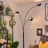 Nikkala Lampadaire Marbre, Noir, 3 lumières