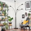 Nikkala Lampadaire Marbre, Noir, 5 lumières