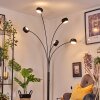 Nikkala Lampadaire Marbre, Noir, 5 lumières