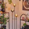 Koyoto Lampadaire 30 cm Bois clair, Noir, 3 lumières