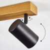 Gesteira Plafonnier, Spot de plafond Couleur bois, 6 lumières