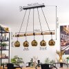 Ripoll Suspension, Boule lumineuse, Suspension Écru, Noir, 5 lumières