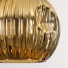 Ripoll Suspension, Boule lumineuse, Suspension Écru, Noir, 5 lumières