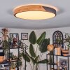 Cadaixo Plafonnier LED Écru, Noir, 1 lumière, Télécommandes