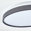 Sofo Plafonnier LED Noir, 1 lumière, Télécommandes