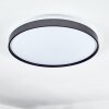 Sofo Plafonnier LED Noir, 1 lumière, Télécommandes