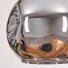 Ripoll Suspension, Boule lumineuse, Suspension Écru, Noir, 3 lumières