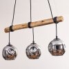 Ripoll Suspension, Boule lumineuse, Suspension Écru, Noir, 3 lumières