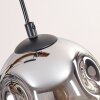Ripoll Suspension, Boule lumineuse, Suspension Écru, Noir, 3 lumières