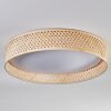 Barroco Plafonnier LED Écru, Blanc, 1 lumière, Télécommandes