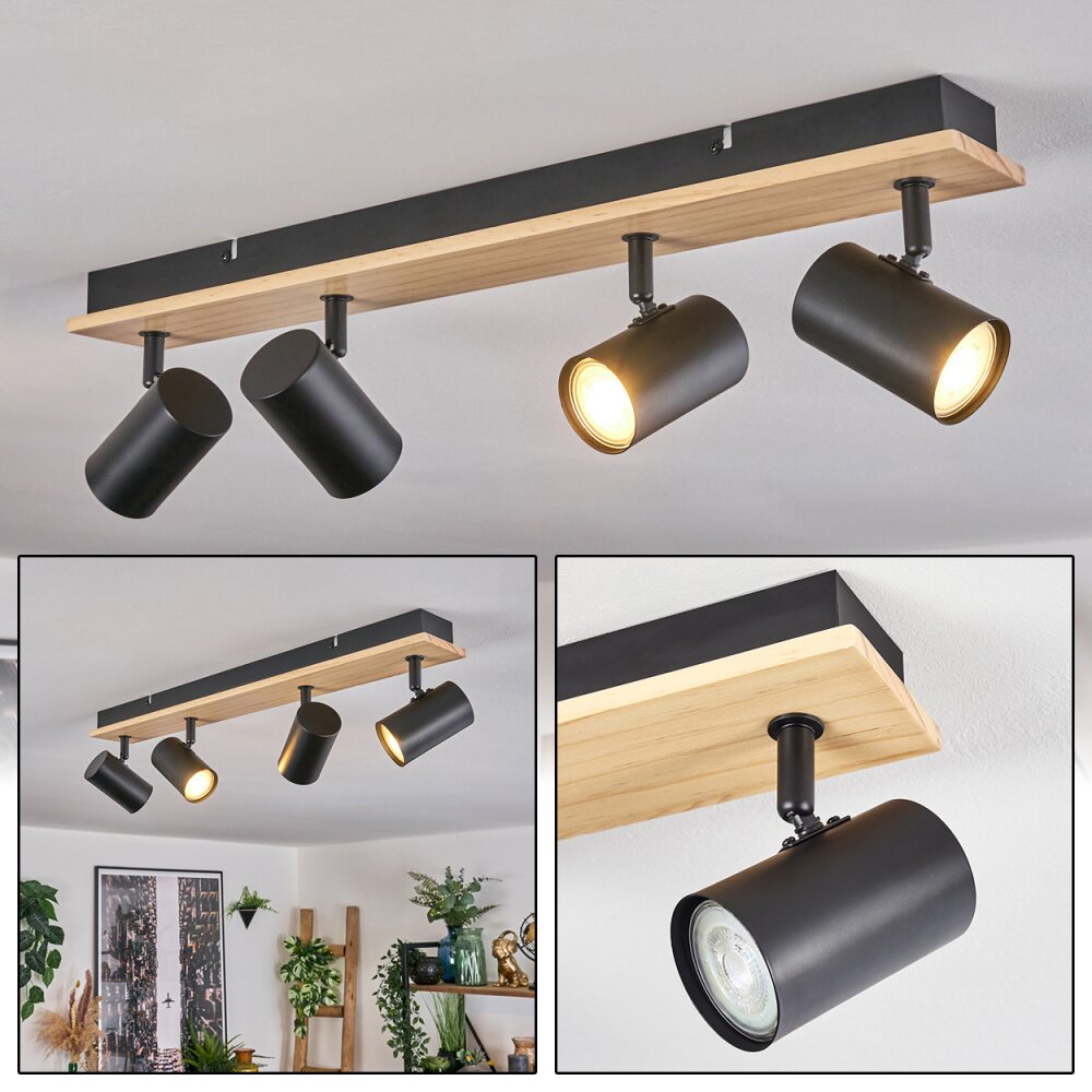 Gesteira Plafonnier, Spot de plafond Écru, Noir, 4 lumières main product photo
