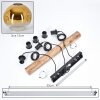 Ripoll Suspension, Boule lumineuse, Suspension Écru, Noir, 3 lumières