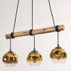 Ripoll Suspension, Boule lumineuse, Suspension Écru, Noir, 3 lumières