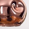 Ripoll Suspension, Boule lumineuse, Suspension Écru, Noir, 3 lumières