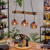 Ripoll Suspension, Boule lumineuse, Suspension Écru, Noir, 3 lumières