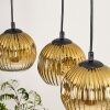Ripoll Suspension, Boule lumineuse, Suspension Écru, Noir, 3 lumières