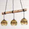 Ripoll Suspension, Boule lumineuse, Suspension Écru, Noir, 3 lumières