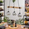 Ripoll Suspension, Boule lumineuse, Suspension Écru, Noir, 3 lumières