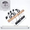 Ripoll Suspension, Boule lumineuse, Suspension Écru, Noir, 3 lumières