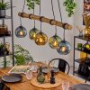 Ripoll Suspension, Boule lumineuse, Suspension Écru, Noir, 5 lumières