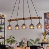 Ripoll Suspension, Boule lumineuse, Suspension Écru, Noir, 5 lumières