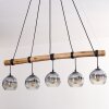 Ripoll Suspension, Boule lumineuse, Suspension Écru, Noir, 5 lumières