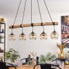 Ripoll Suspension, Boule lumineuse, Suspension Écru, Noir, 5 lumières