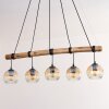 Ripoll Suspension, Boule lumineuse, Suspension Écru, Noir, 5 lumières