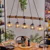 Ripoll Suspension, Boule lumineuse, Suspension Écru, Noir, 5 lumières