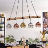 Ripoll Suspension, Boule lumineuse, Suspension Écru, Noir, 5 lumières