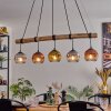 Ripoll Suspension, Boule lumineuse, Suspension Écru, Noir, 5 lumières
